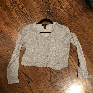 Crop top sweatshirt